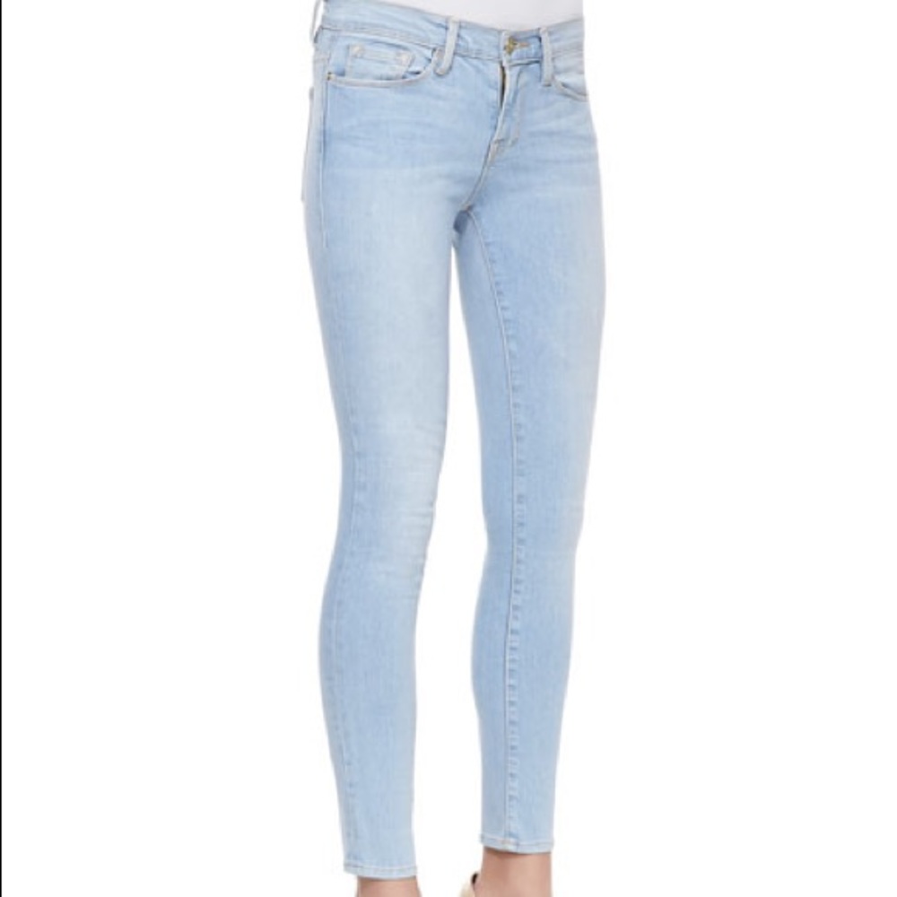FRAME Skinny de Jeanne Jeans Medium Blue 24